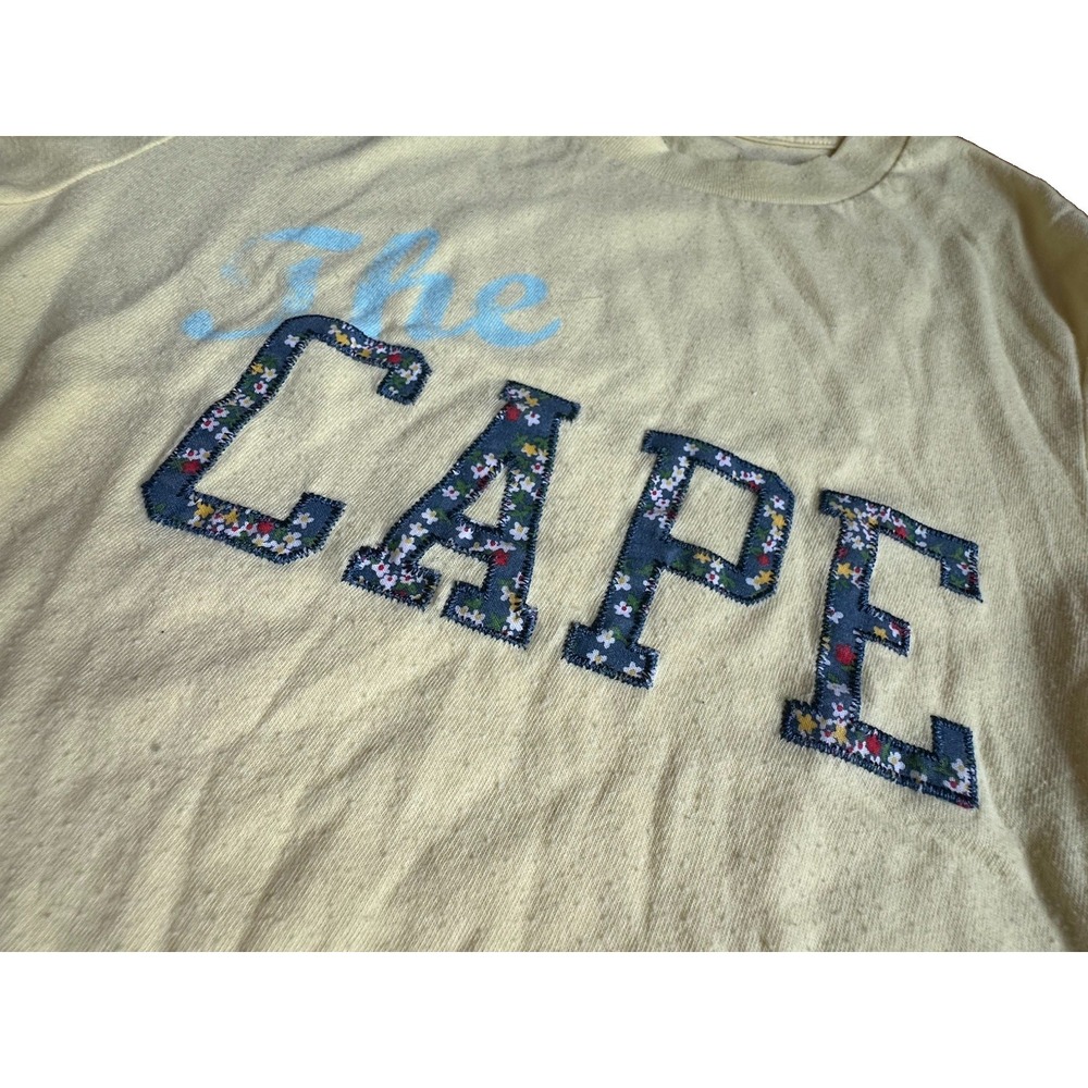 Y2K american Eagle The Cape Baby Tee Small Petite Yellow Cape Cod Shirt 2005